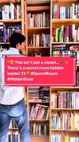 “🤯 This isn’t just a closet… 🚪✨ There’s a secret room hidden inside! 👀🔑 #SecretRoom #HiddenDoor #TikTokFinds” #viral #fyp 