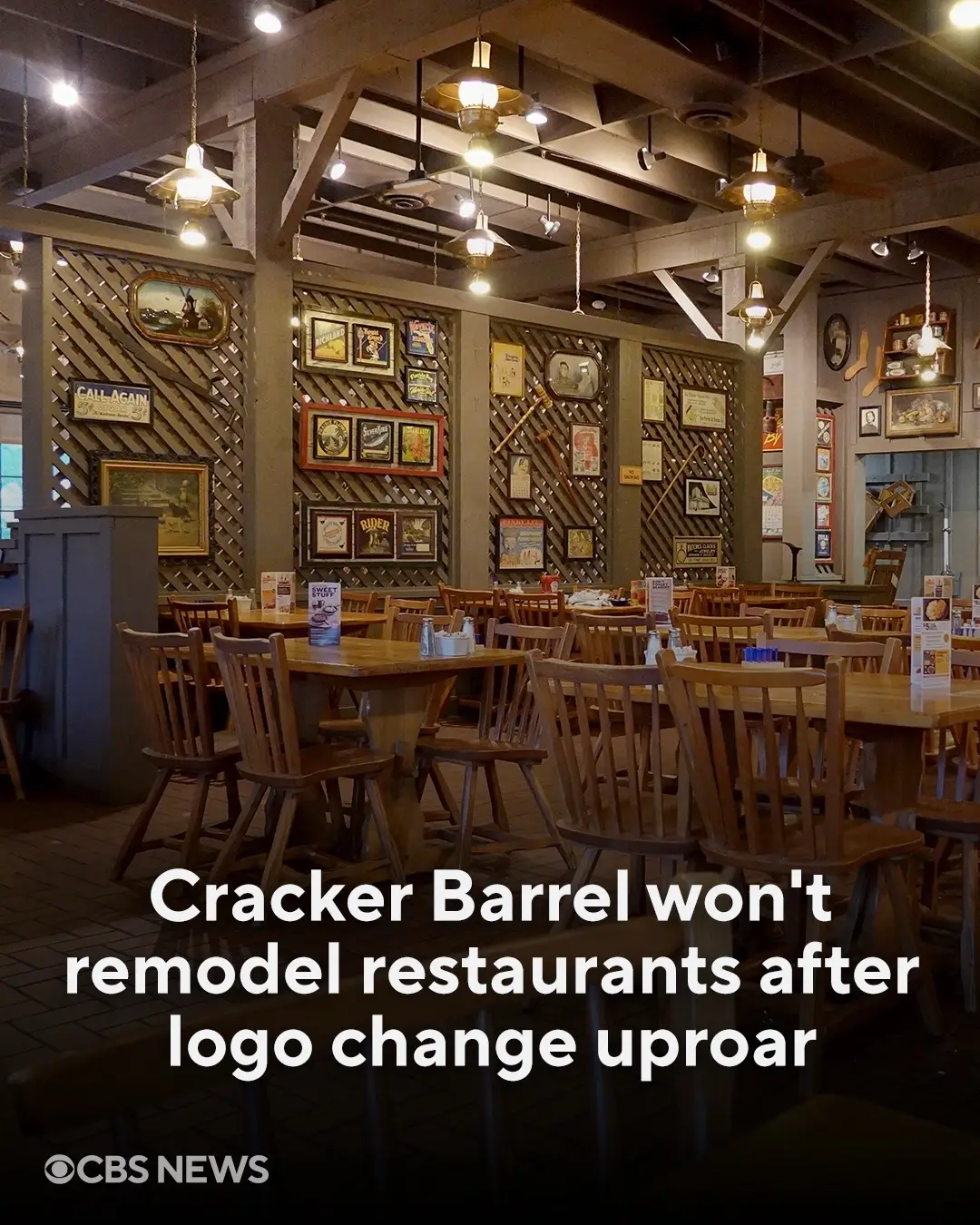 Cracker Barrel is shelving plans to remodel its restaurants as it continues to backtrack on overhauling its brand image. The move comes after the chain already reverted to its old logo in response to an uproar around a refreshed brand symbol that caused the company's stock to lose as much as $200 million in market value. 