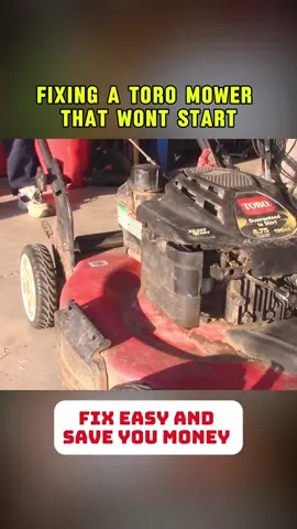 Fixing A Toro Mower That Wont Start #lawn #lawnmower #mower #lawncare #repair     
