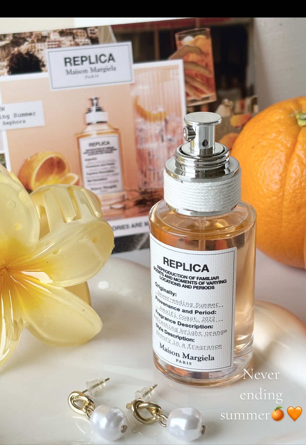 Never ending summer 🍊#giftedbymaisonmargiela #zfluencexmaisonmargiela #fragrance @hercampus @maisonmargielafragrances I was gifted this product by Maison Margiela in exchange for an honest review 
