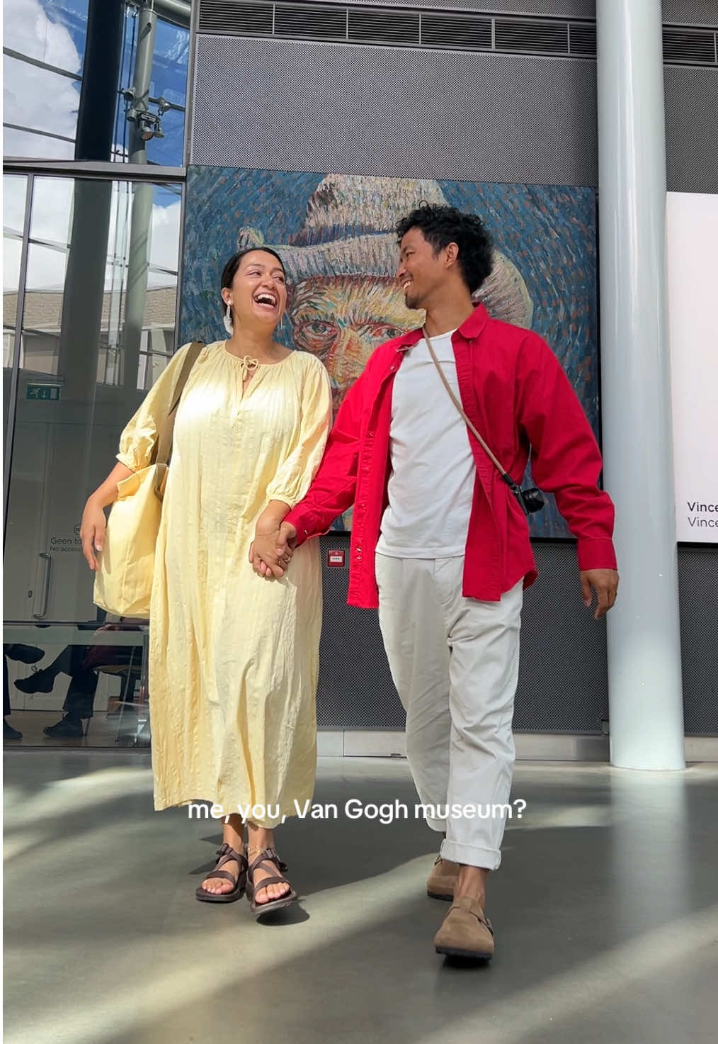 my dream date, cute  #amsterdam #vangoghmuseum #vangogh #couplegoals #ootdinspo 