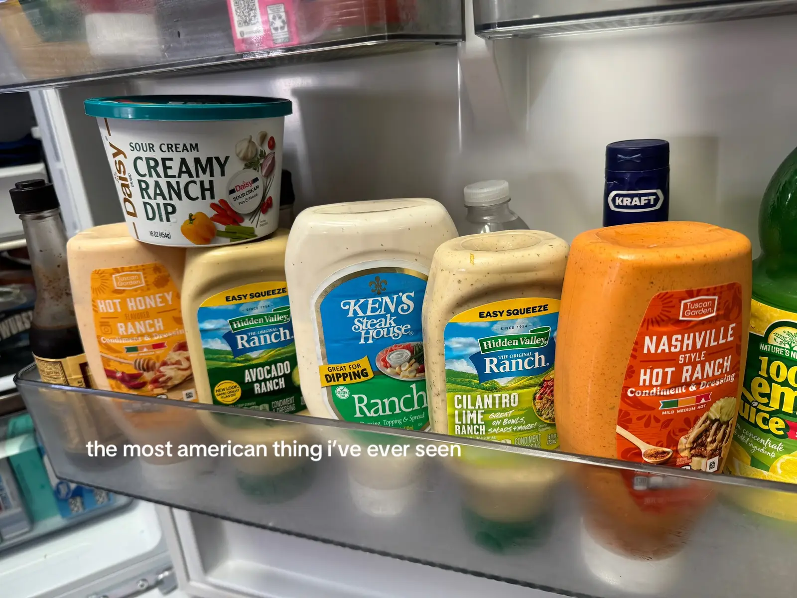 idk how people in other countries live without ranch and other various dipping sauces containing red 40, soy, and chemicals 😩 #bigback #america #ranch #glp1 #slay 