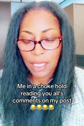Me in a choke hold reading you all’s comments on my post😂😂😂😂 #comments #laughing #funnyvideos #viral #fyp 