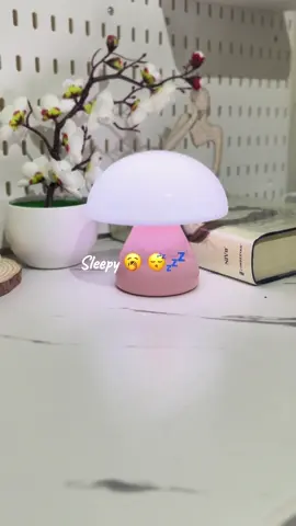 This mushroom night lamp. My only night lamp. #lamp #mushroomlamp #fyp
