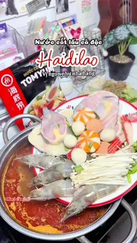 Nấu lẩu với nước cốt lẩu Haidilao quá ngon, như ở nhà hàng luôn 🤤😋 #haidilao #nuoccotlauhaidilao #haidilaohotpot #lauthai #mimidunggi 