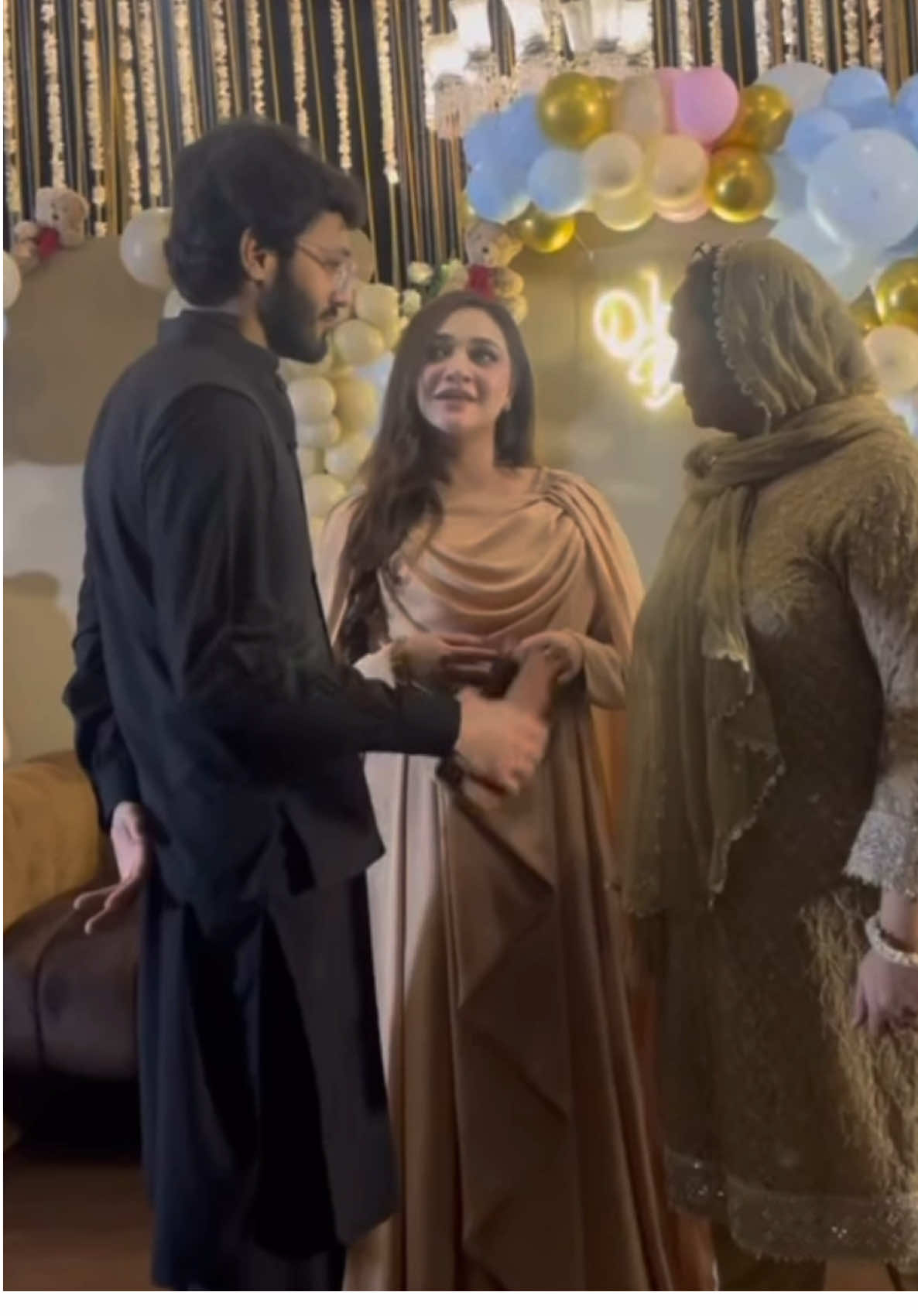 Eman rajab with her brother on baby shower #emanrajab #rajabfamily 