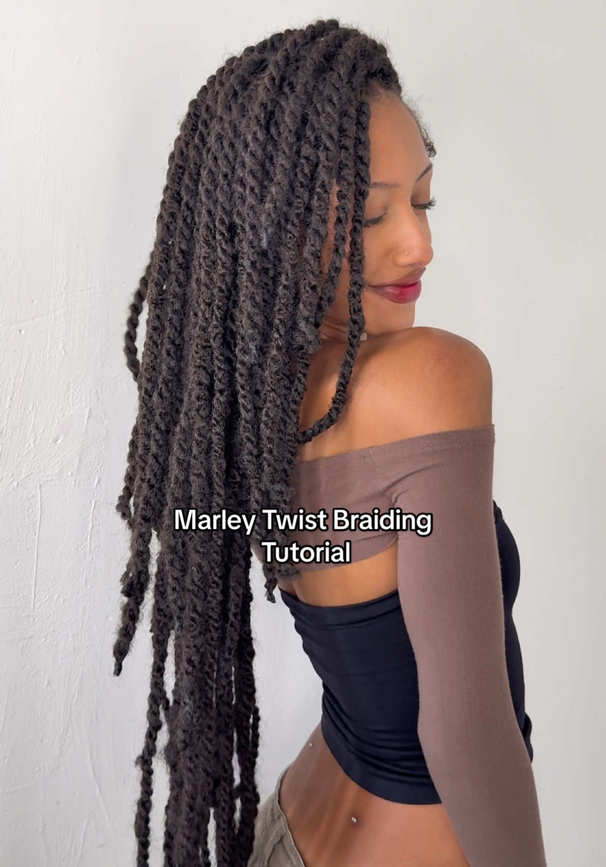 Marley Twist braids, beginner friendly ❤️ #marleytwists 
