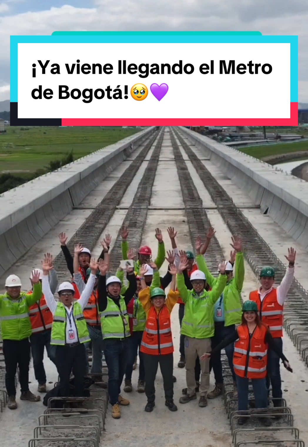 Uno de los mayores orgullos de mi vida es saber que le servimos a Bogotá y que luchamos hasta el final para hoy decir: ¡El Metro ya viene llegando!💜🥹🚊 #gruponiche #bogota #emocion #transporte #colombia 