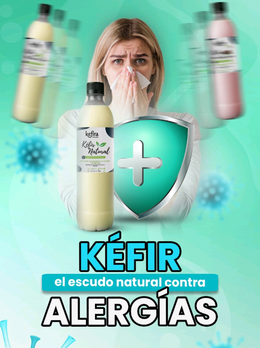 🛡 ¿Alergias que no te dejan en paz? 🦠 El kéfir es un poderoso aliado natural contra ellas y Kefira es el único que te ofrece +60 cepas probióticas vivas y activas, ¡100% libre de lactosa!🥛💚✨. Lo que significa que tienes trillones de probióticos fortaleciendo tu sistema inmune para construir esa defensa natural que te ayudará a que las alergias pierdan la batalla 🌿  👉 Tu salud empieza aquí, mira el video 🔛 #probioticos #kefira #kefir #alergias #adiosalergias    @Dr. Jaime A. Yáñez, Ph.D., MBA @Stephanie @Dr. Dennis | Cirujano Plástico @Lorena pestana ❤🧡💛💚💙💜 