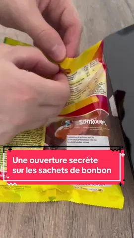Une ouverture secrète sur les sachets de bonbon 🍬 