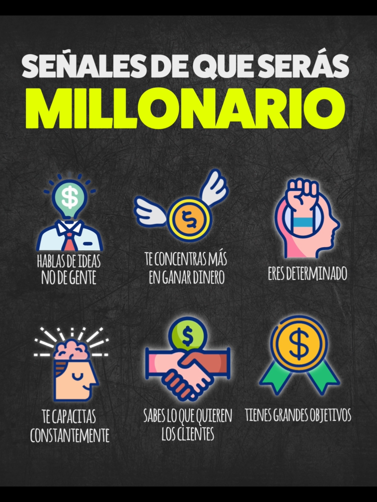 Señales de que serás MILLONARIO #riqueza #educacionfinanciera #finanzaspersonales #libertadfinanciera #emprendedor 