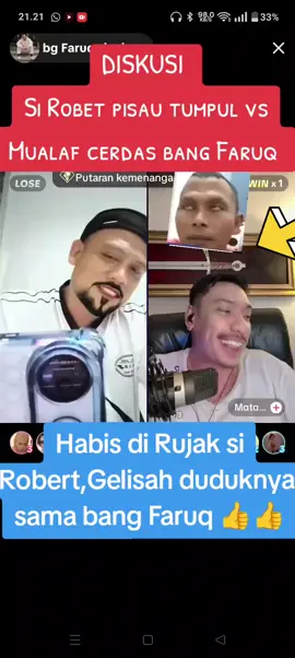 #KerenBangFaruq👍👍  #SampeiGelisahSiRobert🤣 