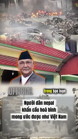Nepal chỉ muốn hoà bình như Việt Nam #official #viralvideo #quansu #chinhtri #nepal 