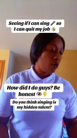 Singing.i think am going to stick with my job. #singing #job 