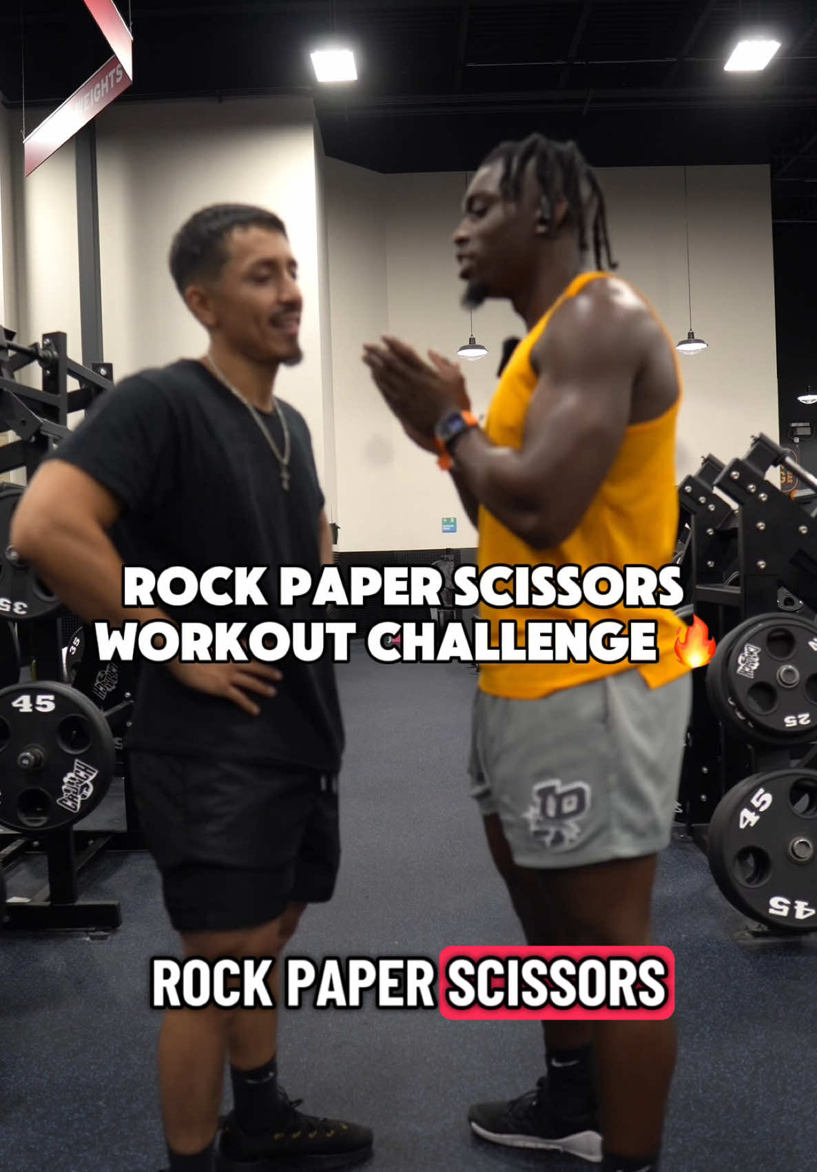 Let rock paper scissors pick your next workout with your workout partner today was Lunges vs leg curls. Me vs @Paulcito  Which one would you rather do? 😂