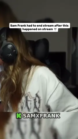 Sam Frank had to end stream after this happened on stream 💀#samfrank #samxfrank #fyp #jumpscared #catsoftiktok 