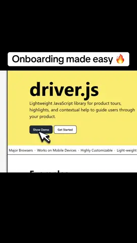 This JavaScript library allows you to add guided tours and highlights to your web apps 🔥 An easy way to guide users through your product or service with step-by-step instructions. Perfect for: - Onboarding new users - Highlighting new features - Improving user experience A must-have tool to make your web apps more engaging and user-friendly :) #techtok #fyp #devtokers #LearnOnTikTok #javascript 