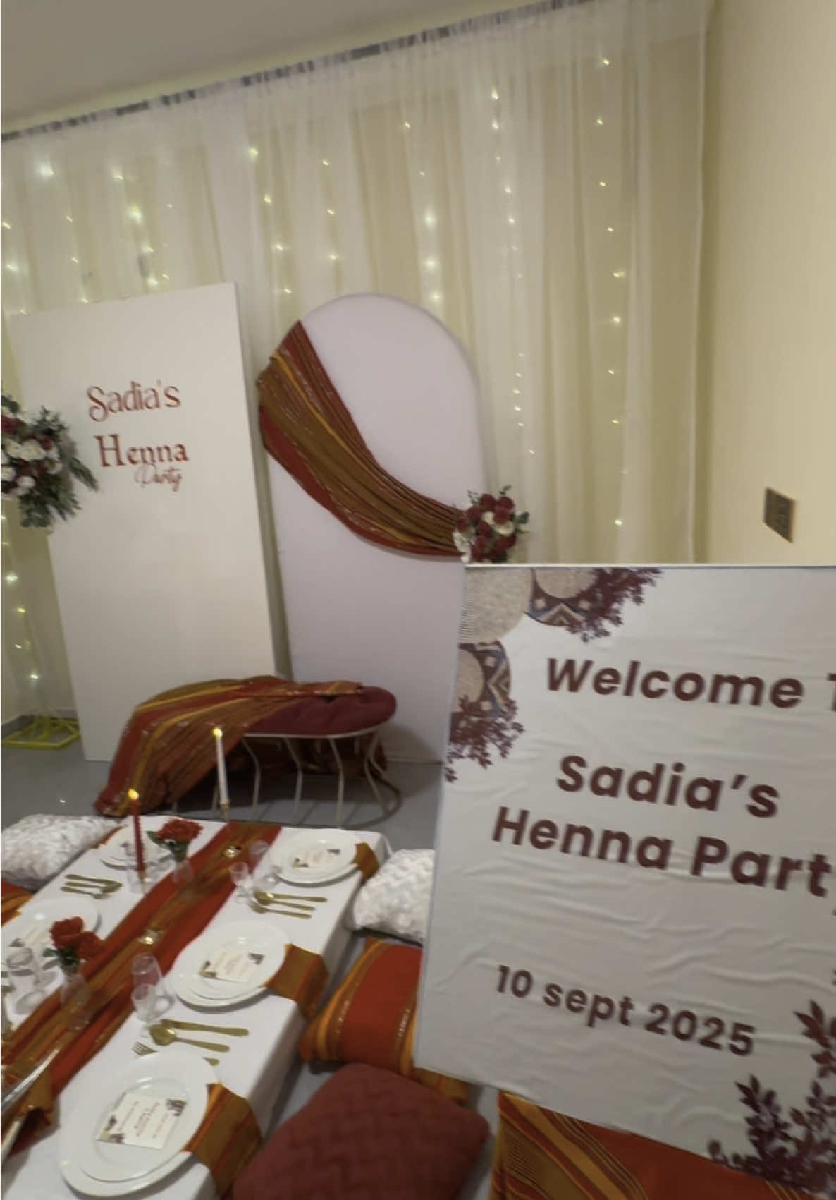 Henna party #taajeventsanddecor @BULBULO BEAUTY SELON #2025 #hennaparty #muqdisho_somalia #labellahalls 