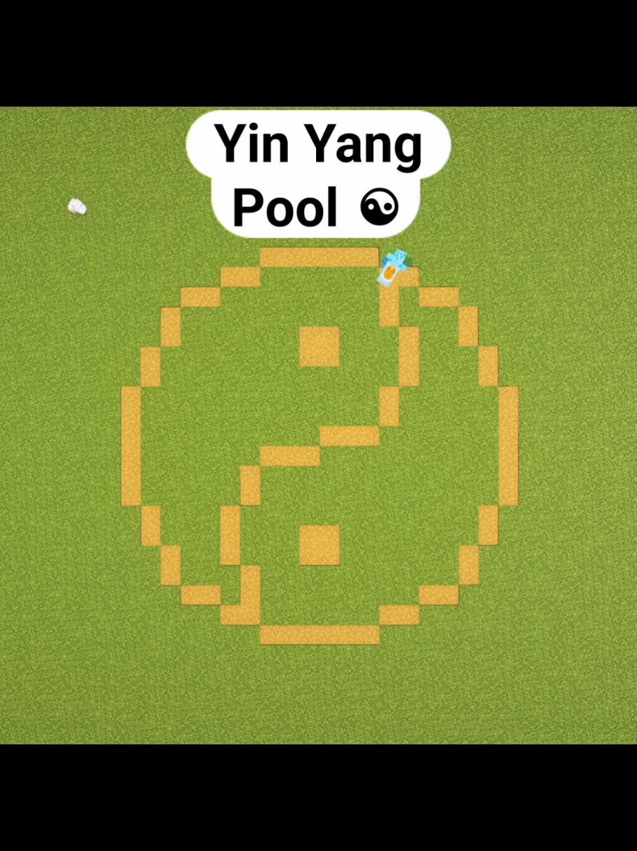 Minecraft Yin Yang Swimming Pool ☯️ Build No Music #Minecraft #minecraftbuilding #minecraftbuilds #minecrafttutorial 
