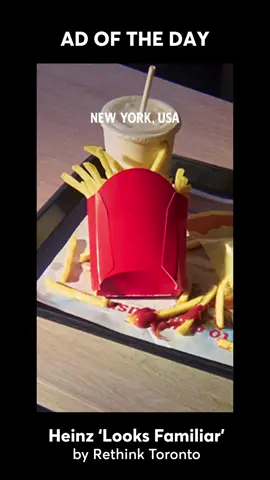Heinz proves its place on the world by reminding us that its ketchup and french fries are a match made in heaven. @heinz_us | @rethinkideas