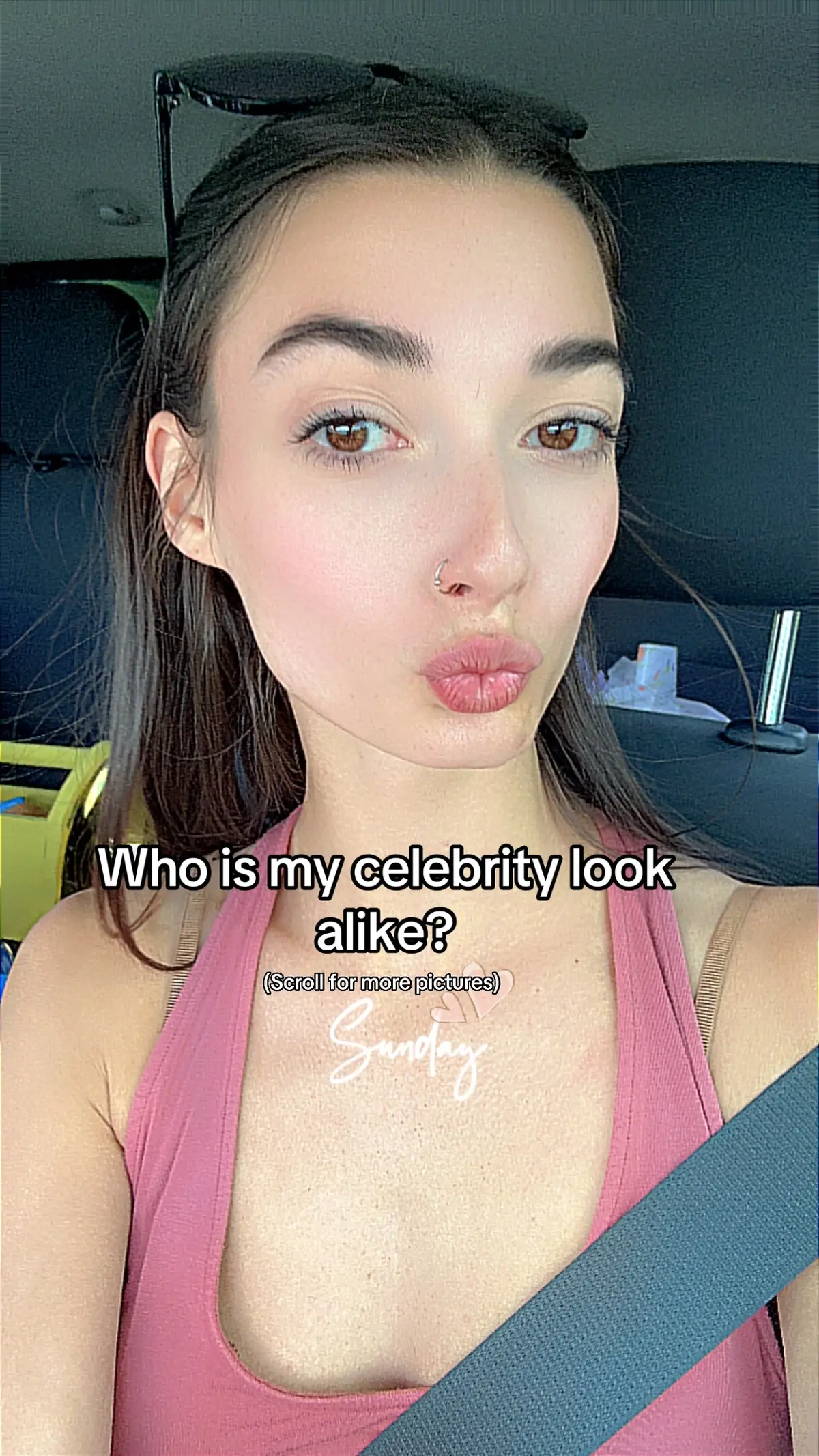 Who would you say my celebrity look alike is? I use to get @Kendall Jenner @Anne Hathaway and Lily Aldridge! #celebritylookalike #model #fyp 