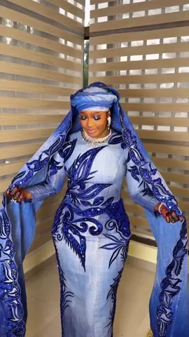 H. A. F. S. A. H. Bride Hafsah said blue them away and we lovettt💙💙 Outfit: @mozabellaatelier  Makeup and head wrap: @hasna_amorika  Fabric: @the_saqi_room  Videography: @dangiwa_photos  Planner: @eclati_events  #TheModestCollective #modestfashion #CoveredandChic #NigerianFashionDesigner #mozabellaatelier                 