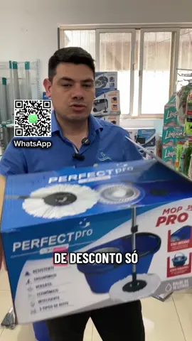 🚨 OFERTA DA SEMANA – 30% OFF! 🚨 🧹 Mop Pro Perfect (linha Condor) – completíssimo e com qualidade superior! ✅ Centrífuga em inox resistente ✅ Cabo de 1,60m (um dos maiores do mercado!) ✅ Alça reforçada ✅ Sistema de encaixe firme e prático ✅ Acompanha 3 refis diferentes: 	•	Microfibra para limpeza geral 	•	Refil para pó e poeira (ótimo para vidro e superfícies delicadas) 	•	Refil multiuso (perfeito até para teia de aranha e teto!) 💡 Versátil, resistente e fácil de usar: lava, enxágua e centrifuga sem esforço! 🔥 Só até quarta-feira com 30% de desconto. Aproveite essa chance de ter um Mop profissional na sua casa! 📍 Aroma do Sul – Dr. Maia, 4019 – Uruguaiana/RS 📲 Chame no WhatsApp pelo QR Code nos vídeos ou pelo link da Bio.