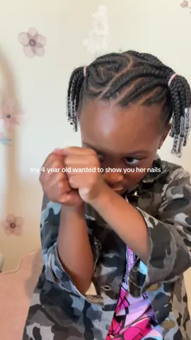 She wanted polka dot nails like mommy 🥰 #girlmom #toddlersoftiktok #nailtransition 