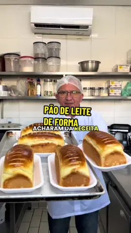 Pão de leite de forma Ingredientes: 1kg de farinha, 100g de açúcar, 10g de sal, 60g de margarina, 3 ovos, 40g de fermento fresco e 400ml de leite  #pão #padaria #receita 