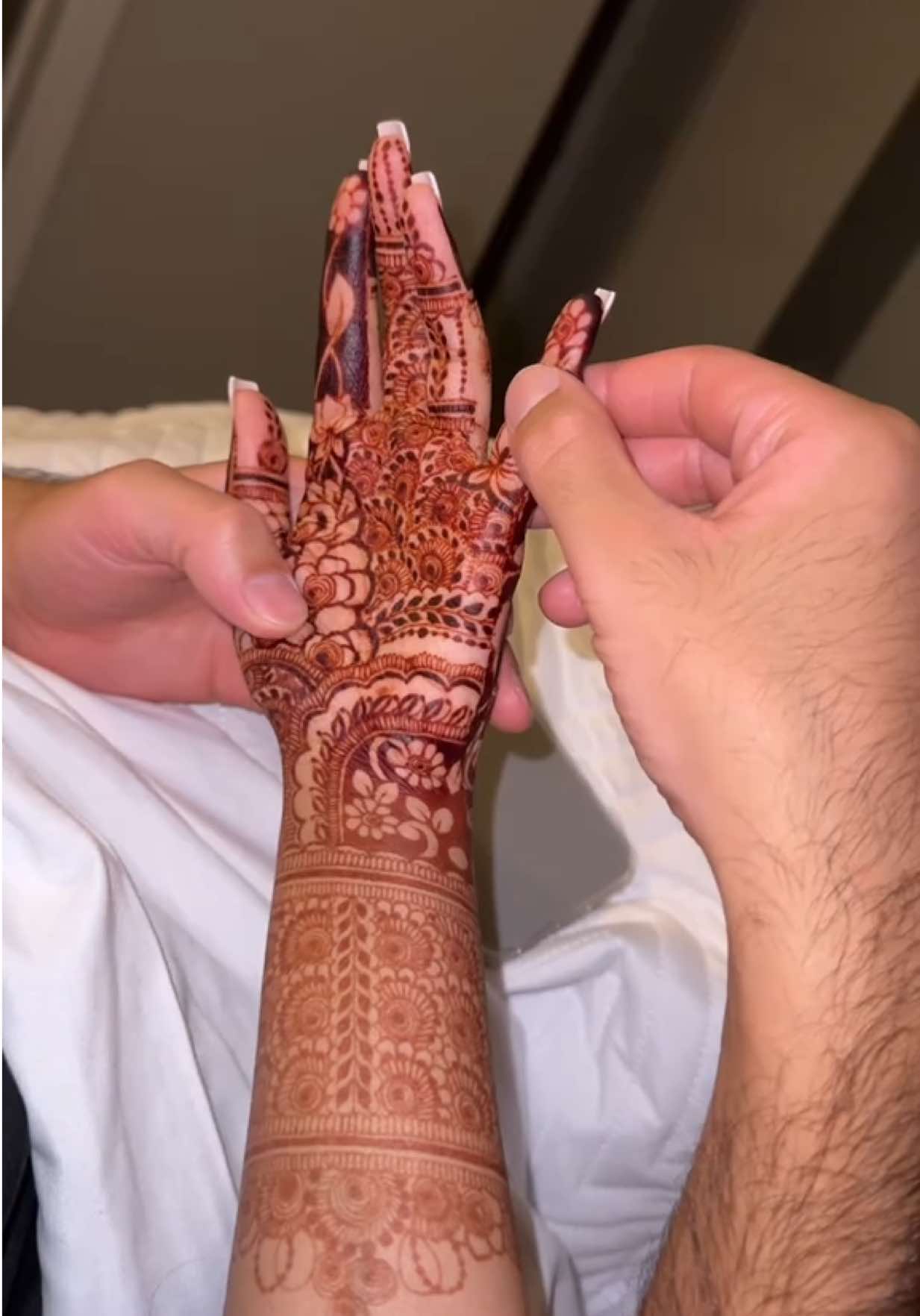 POV: you’re married and he’s looking for his name in your mendhi 