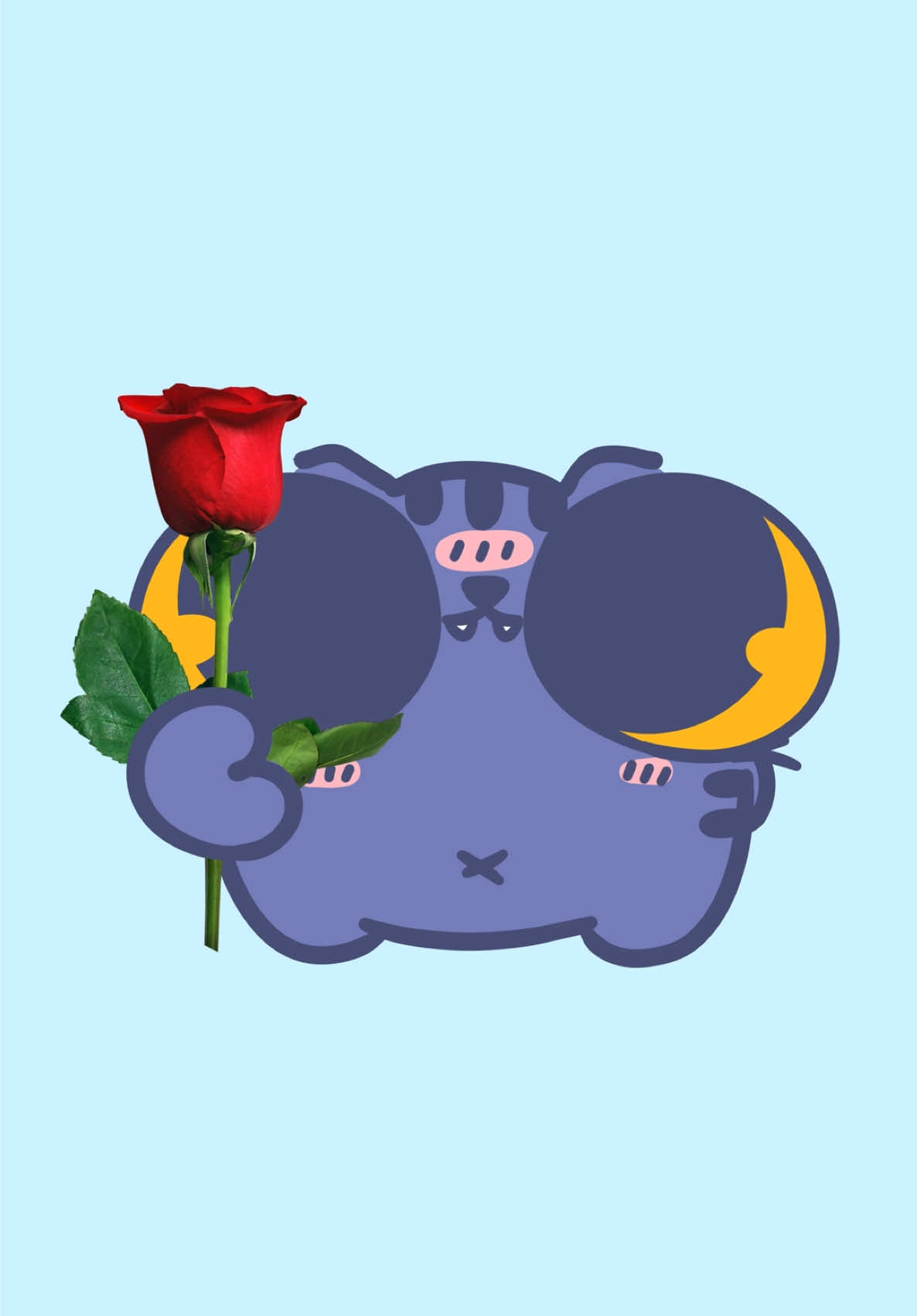 a little gift for you 🌹 :3#cat #cute #kawaii #animation 