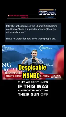 #charliekirk #msnbc