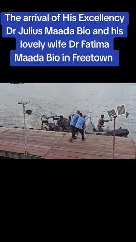 The arrival of His Excellency Dr Julius Maada Bio and his lovely wife Dr Fatima Maada Bio in Freetown. no distraction we move.