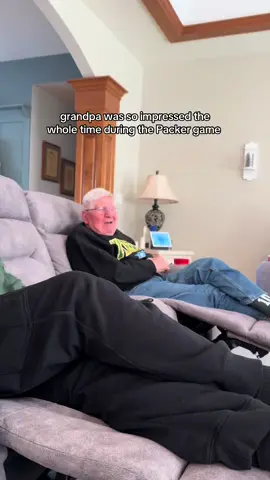 @Green Bay Packers @NFL you did it again making grandpa a happy camper 🤍 #fyp #foryou #nfl #cute #grandpa  @NFLonFOX @NFL on CBS @NFL Fantasy @NFL Network 