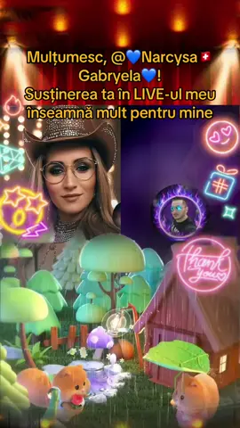 💙Narcysa🇨🇭Gabryela💙, mulțumesc pentru susținerea incredibilă în LIVE-ul meu! Voi continua să creez conținut LIVE mai bun!@💙Narcysa🇨🇭Gabryela💙 #tiktoklive #livehighlights #livegift #sidebyside #rosehand 