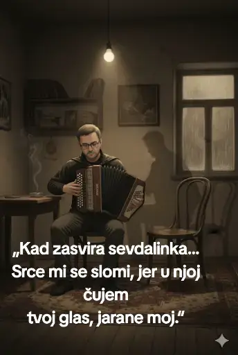Sevdah nije samo pjesma – to je duša, uspomena, suza i osmijeh u jednom. Kada izgubiš jarana, pjesma te vrati u mladost, u noći kada ste zajedno pjevali, smijali se, tugovali i sanjali bolje dane. Svaka sevdalinka postaje razgovor s njim, svaka strofa podsjetnik da prijatelj nikada ne umire. Ako večeras čujete pjesmu, neka vas podsjeti na nekoga koga nosite u srcu. Jer muzika spaja svjetove, a sevdah liječi dušu, čak i kada rane nikad ne zarastu.#Sevdah #JaraneMoj #DedoIzBosne #EmotivnaPrica #Uspomene