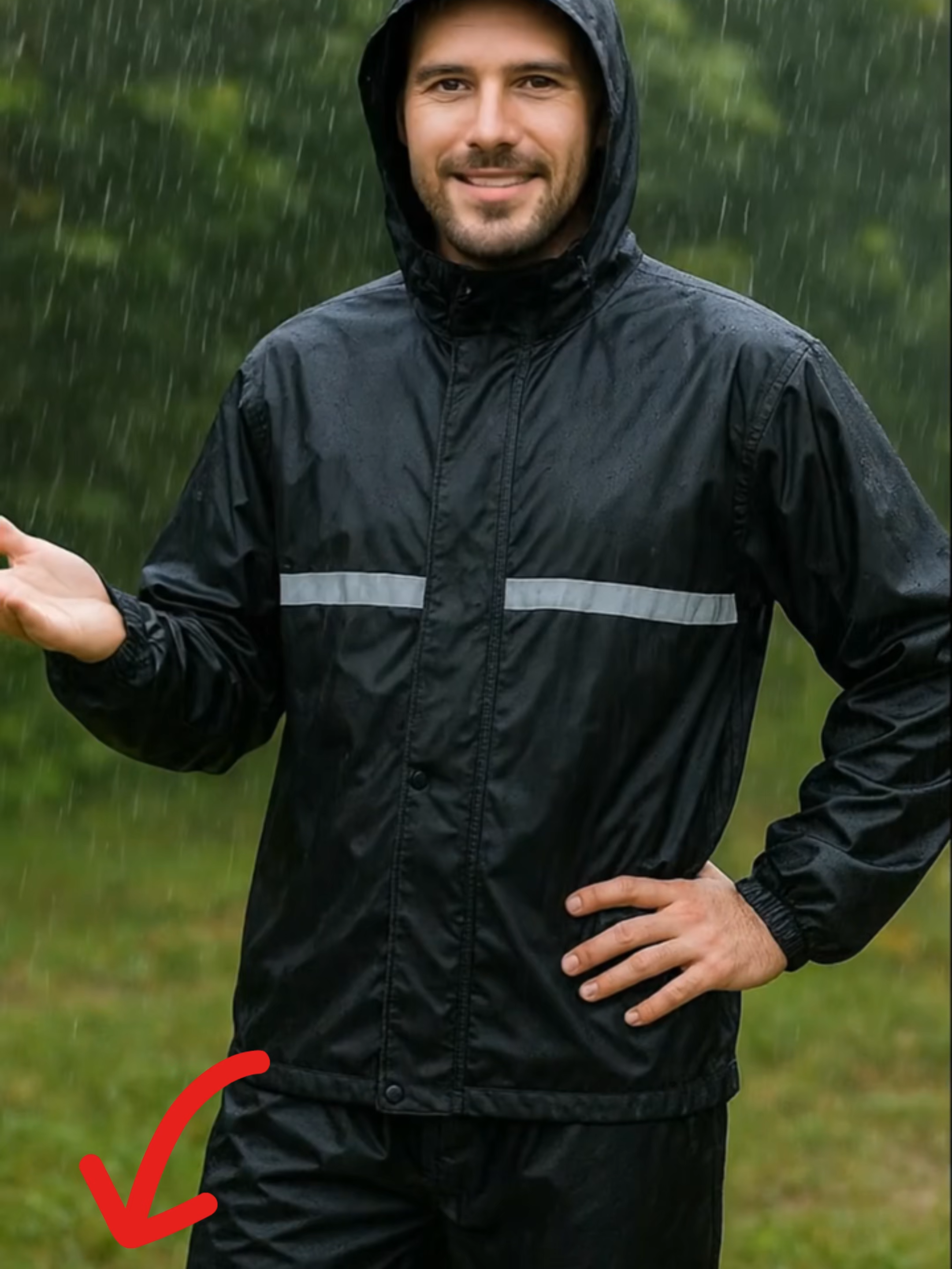 Conjunto Capa De Chuva Com Capuz #fyyyyyyyyyyyyyyyy #tiktokshop #homem #viral #fyp #foryou #paravoce #motoboy #chuva #inverno #ifood #pilotodemoto #mulher