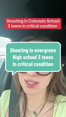 A shooting in Evergreen high school has left 3 teens in critical condition #breakingnews #rileyluenews #tiktoknews 