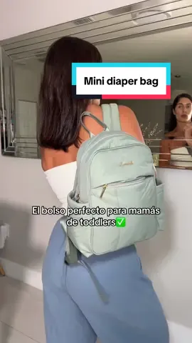 A este bolso le entra de todo y es el tamaño perfecto si tienes un toddler en casa♥️ #minibackpack #backpack #diaperbag #tiktokshoprestock #tiktokshopcreatorpicks 