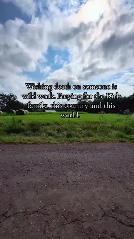 We can find peace in knowing where he is because he was a die hard lover of Christ. Praying for his beautiful wife and babies . #charliekirk  