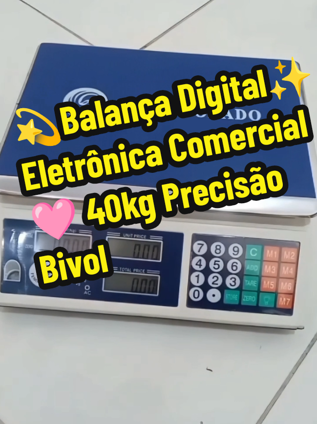 Balança Digital Eletrônica Comercial 40kg Precisão Bivolt#prom #promociones #viraltiktok #vendasonline #vendas 