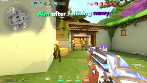 Follow = better aim? Join my dc for my warm up!  #Valorant #valorantgaming #valorantclips #valorantedit #waylay 