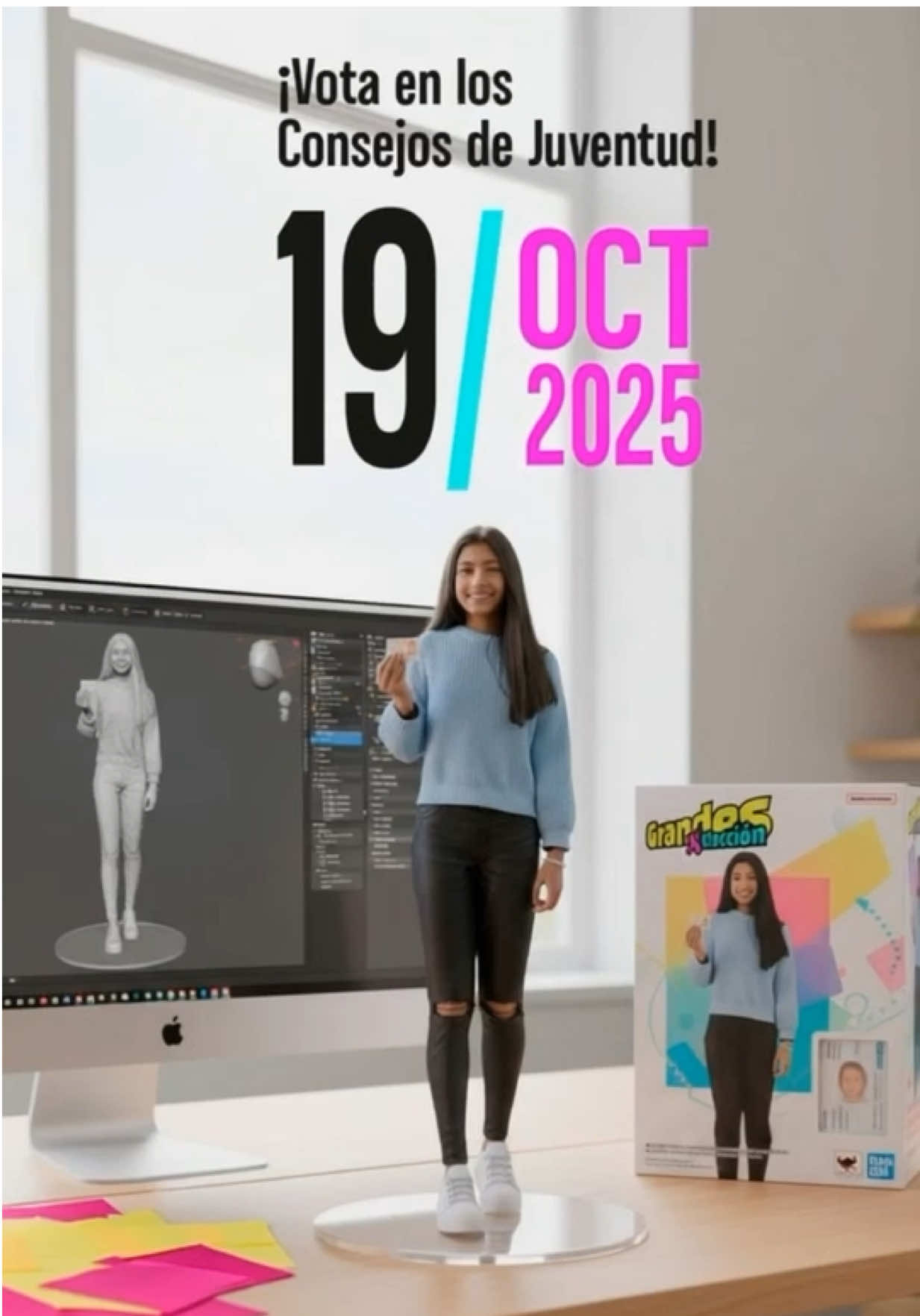 ¡Las verdaderas figuras de acción son los jóvenes! Este 19 de octubre harán historia eligiendo a sus representantes en los Consejos de Juventud. 👉 Conoce los beneficios de votar y toda la info en www.registraduria.gov.co 