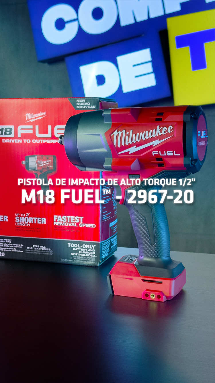 💥 Más torque, con menos esfuerzo. La pistola de Impacto M18 FUEL™ (2967‑20) ofrece 1,600 ft-lb de torque de arranque, 4 modos de control, motor sin escobillas y luces LED integradas. Compacta, potente y lista para trabajo pesado. 🛒 Precio: Q3,707.00 📦 Pedila por WhatsApp → +502 4081-1210 #MilwaukeeGuatemala #CompreDeTodo #LlaveDeImpacto #HerramientasQueRinden #TorqueMilwaukee