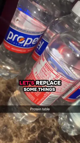 My Protein table update . My #glp1 #zepboundjourney  must haves for me . #cvbmaybach #protein #propel 