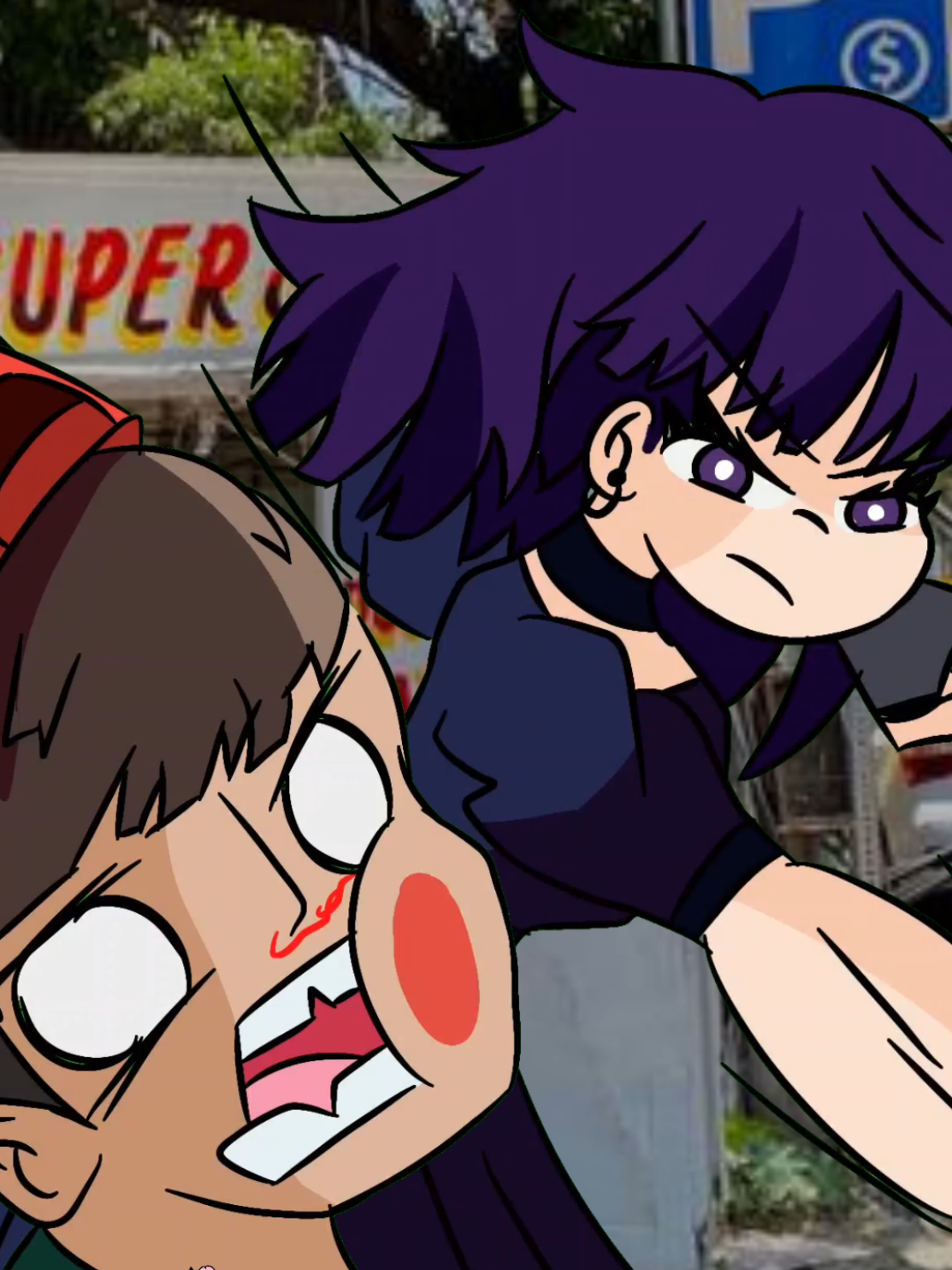 TAXIIIIIIIII 🗣️🗣️🔥🔥 #dibujo #morado #comic  #taxi  #kyma