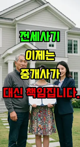 전세사기 불안하셨죠? 이제는 공인중개사가 대신 책임집니다. 전세사기, 이제 혼자 걱정하지 않으셔도 됩니다. 7월 23일 통과된 개정 법으로, 공인중개사가 계약 전 등기부·집주인 일치·보증금 안전성까지 꼭 설명하고 서면 확인을 받아야 합니다. 만약 이 과정을 빼먹고 문제가 생기면 중개사가 법적 책임을 지게 됩니다. 💡 전세 불안, 이제 법이 막아줍니다. 이 소식 꼭 주변에 알려주세요. #시니어정보 #복지정책 #정부지원금 #노후대비 #노인건강 