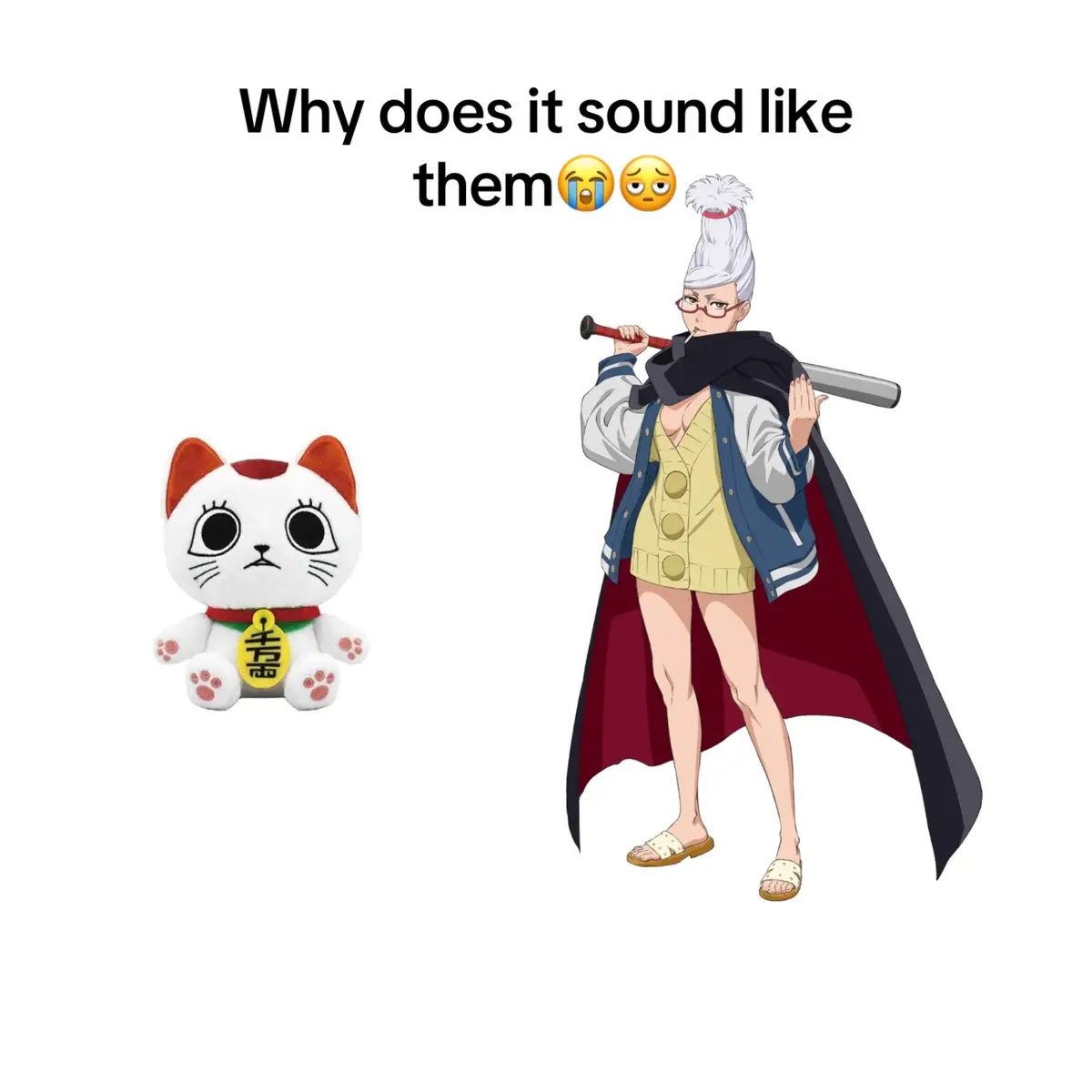 Uh something #dandadan #turbogranny #cat #iforgotthegrandmasname #cheese