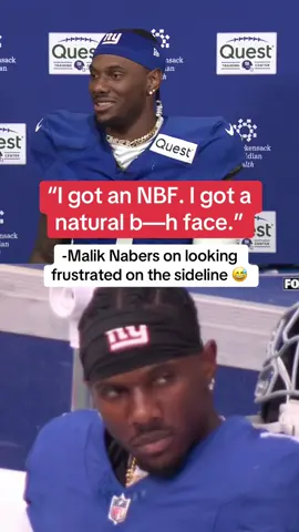 Malik Nabers says he has an “NBF” 😂 (via @New York Giants) #nfl #football #giants #maliknabers 