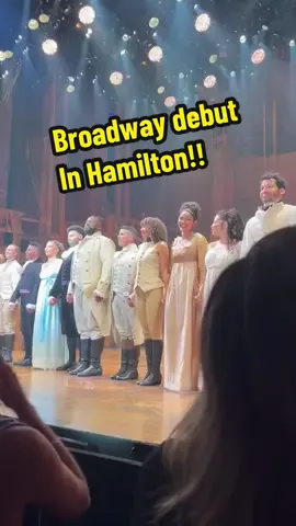 What a special, unforgettable night! Truly insane. You only get one Broadway debut and I wouldn’t have changed a thing! Debuted on Sept. 9th @Hamilton @Leslie Odom Jr. #hamiltonmusical #broadway #actor #musicaltheatre 